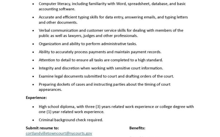 Court Clerk 